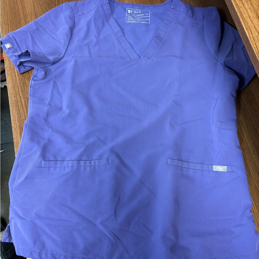 FIGS Women’s Purple Scrub Set (Top + Bottom)